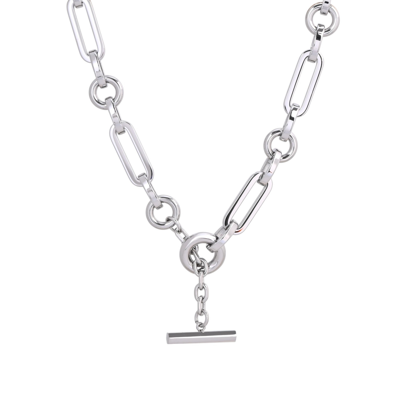 Glamour necklace with rectangular links