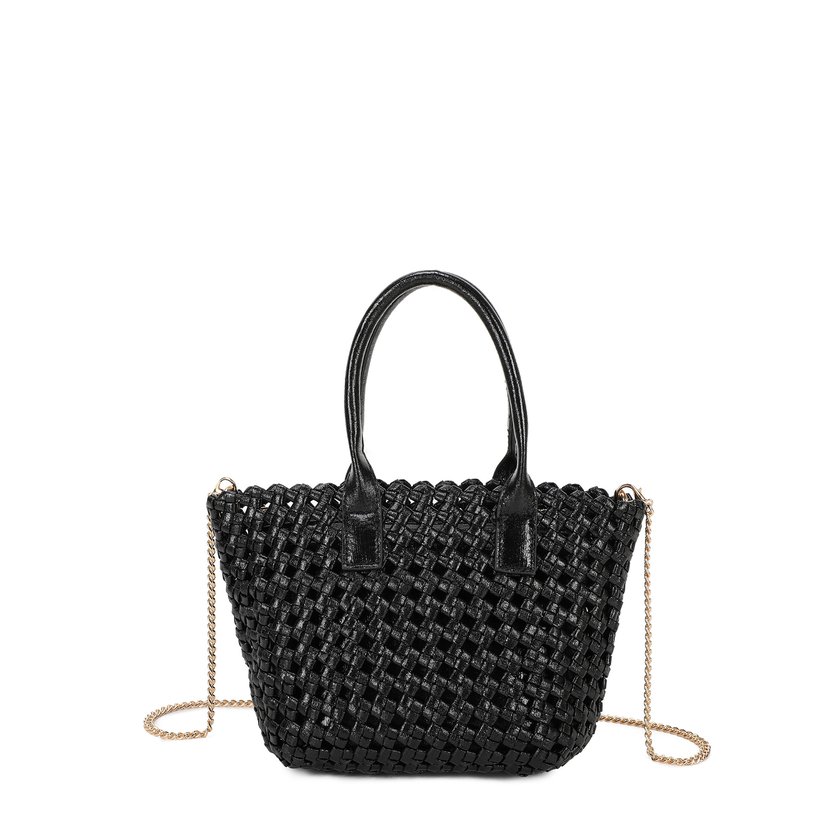 Mini shopper-style handbag