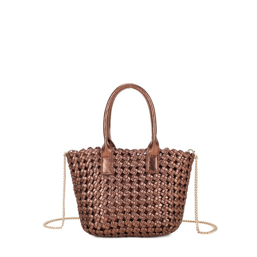 Mini shopper-style handbag