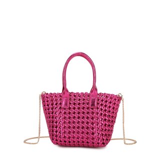 Mini shopper-style handbag