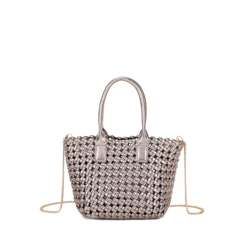 Mini shopper-style handbag