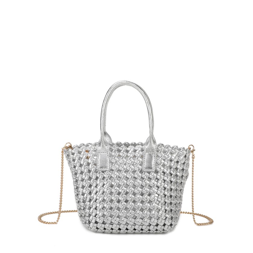 Mini shopper-style handbag