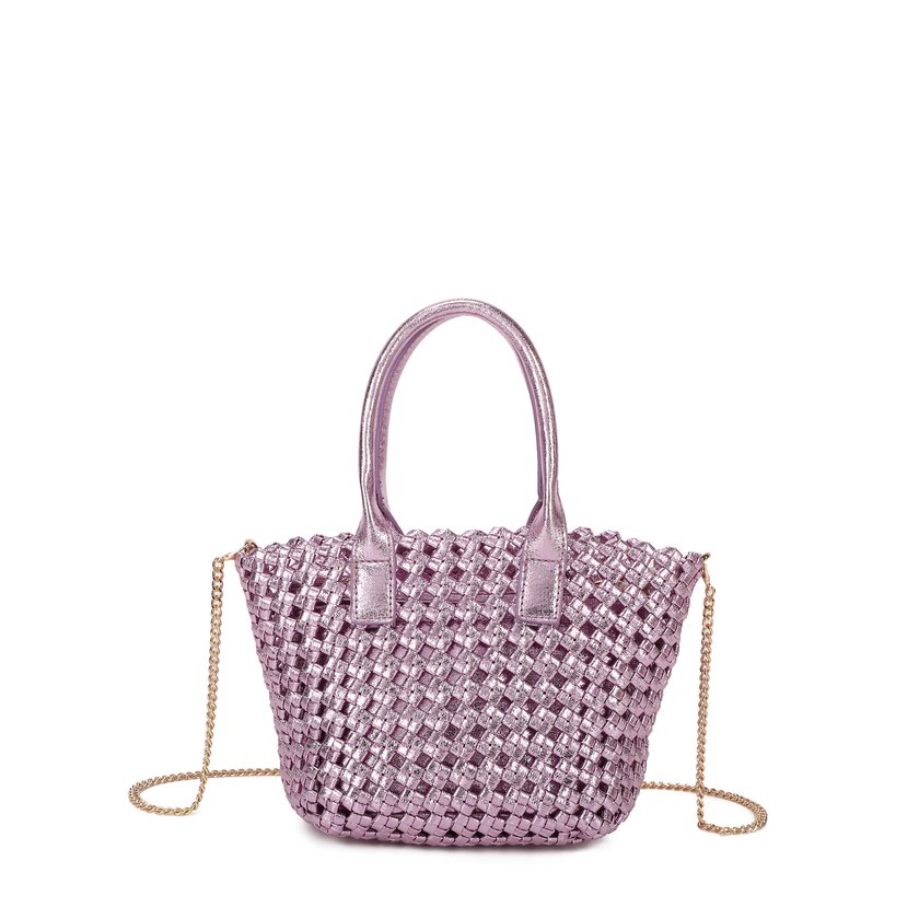 Mini shopper-style handbag