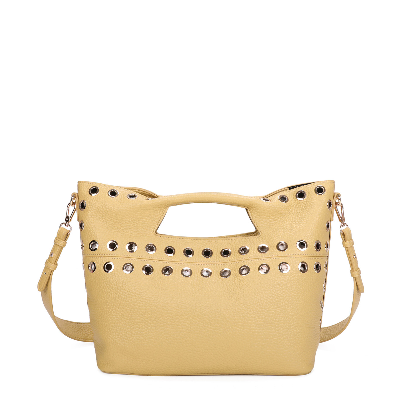 Shopper bag with studs