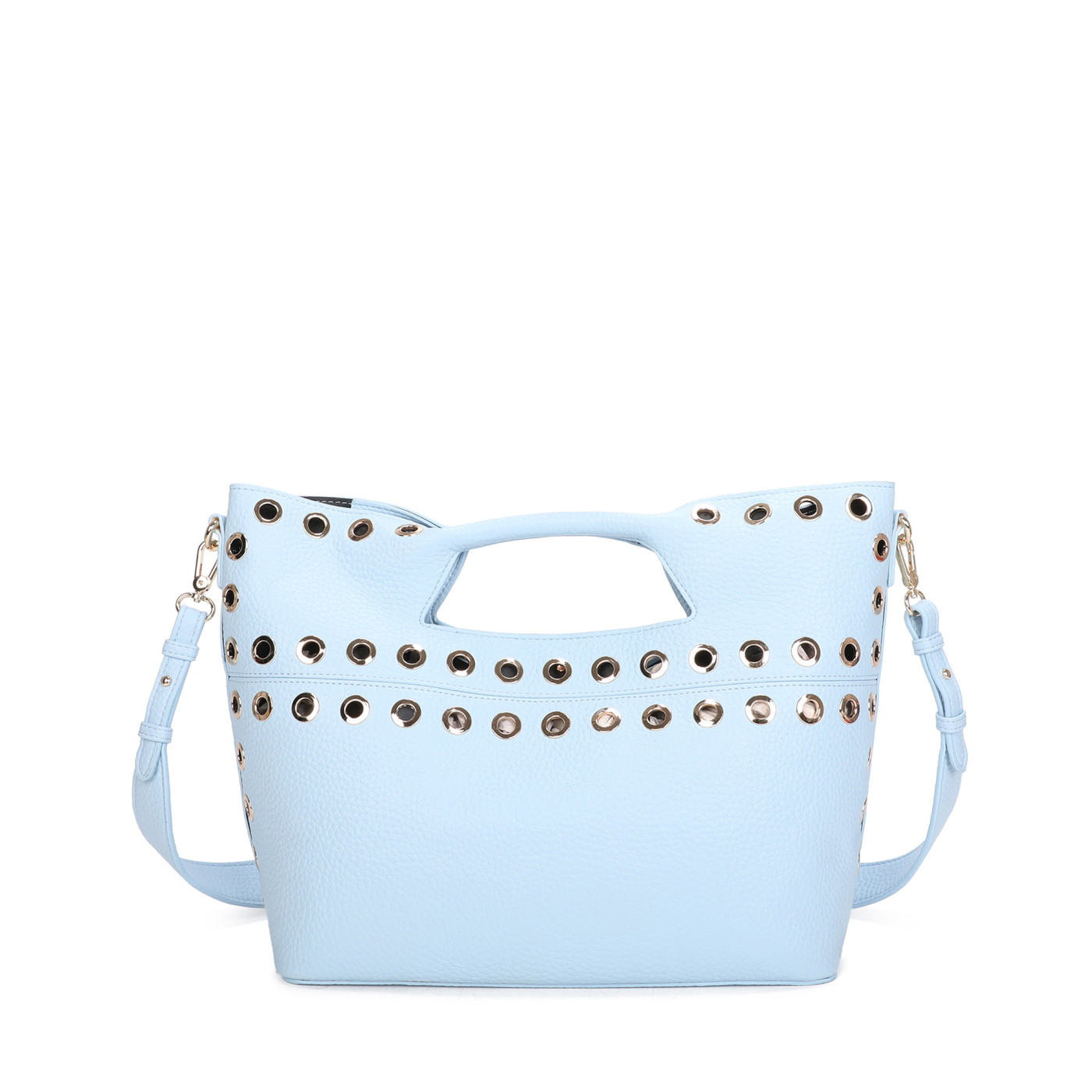 Shopper bag with studs