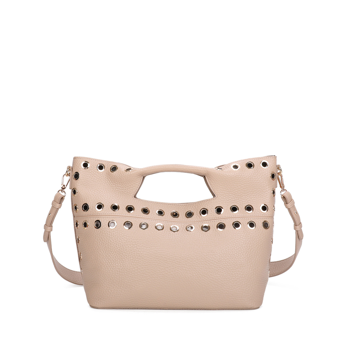 Shopper bag with studs