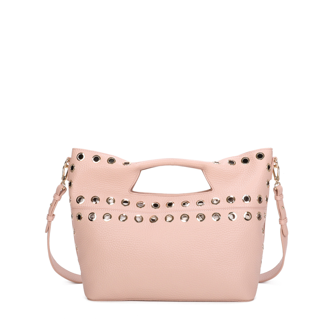 Shopper bag with studs