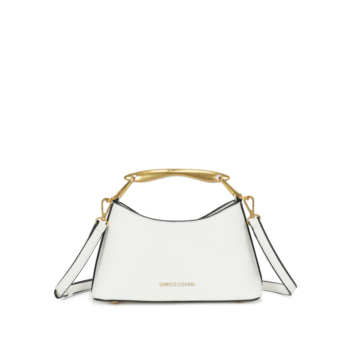 Handbag with gold handle