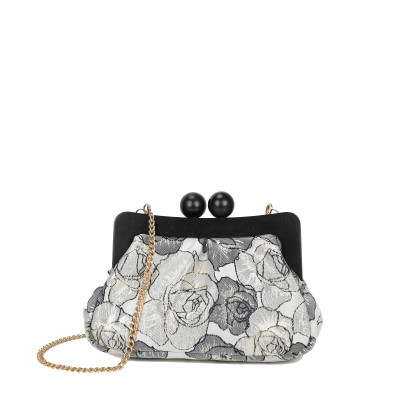 Handbag with floral print