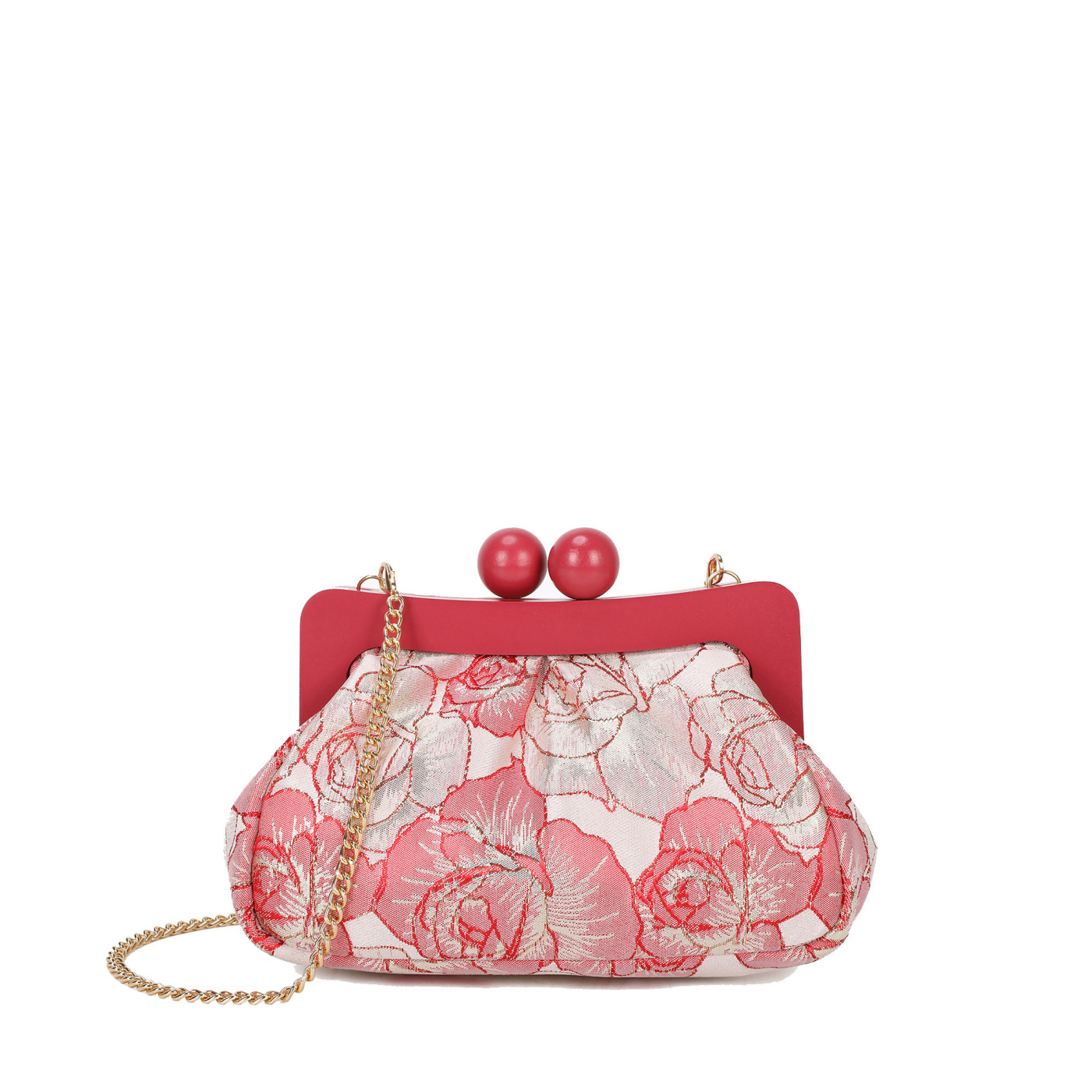 Bolso de mano con estampado floreado