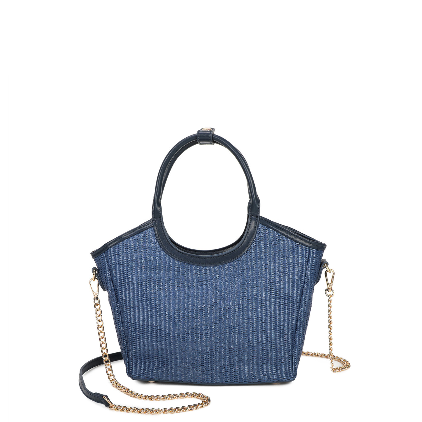 Raffia handbag with handle