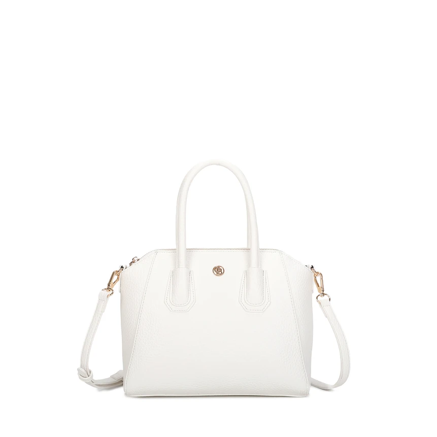 Bolso de mano con detalles dorados