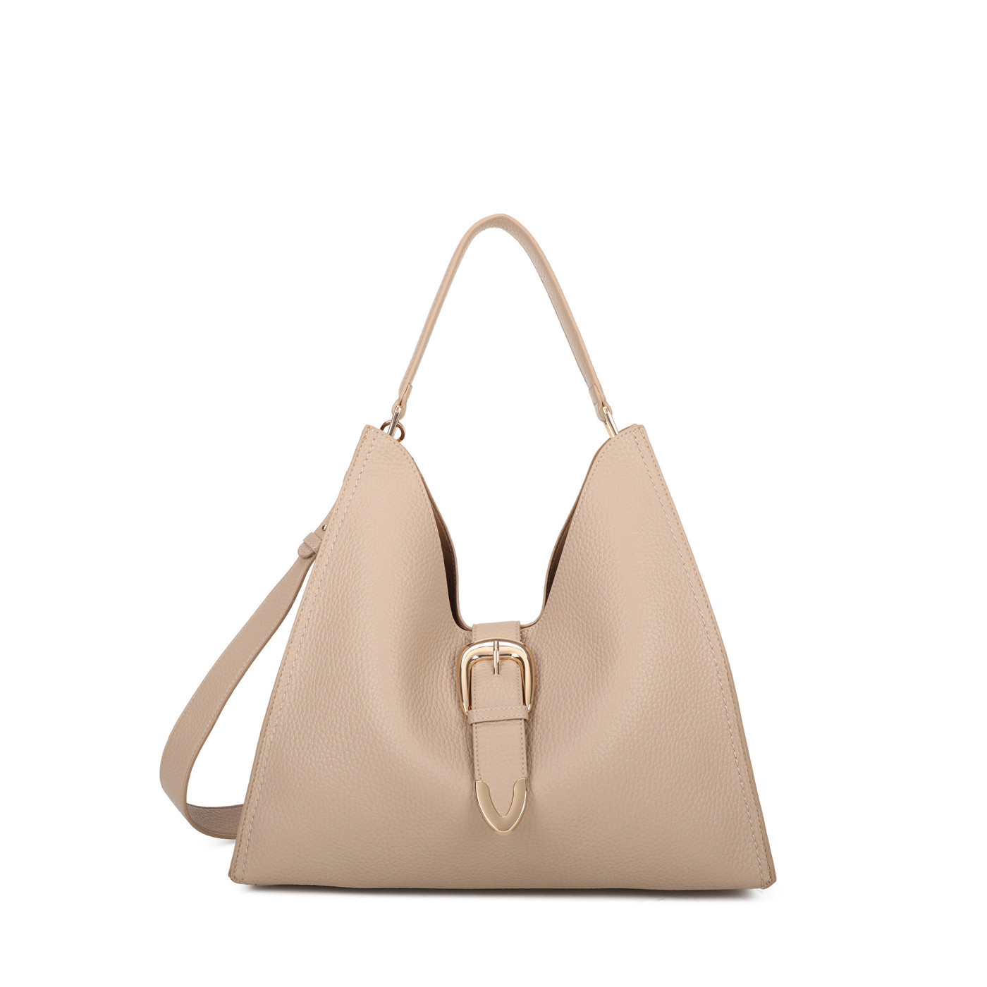 Mala Shopper com fivela dourada