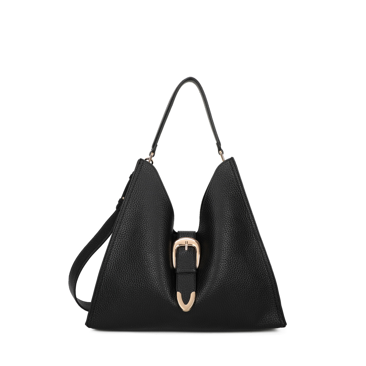 Bolso Shopper con hebilla dorada