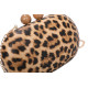 Bolsa de festa textura animal print com detalhes GB