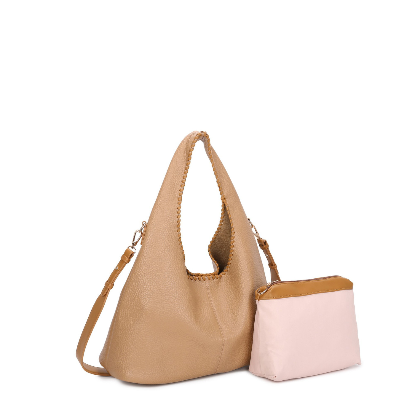 Mala Shopper com detalhe de costura