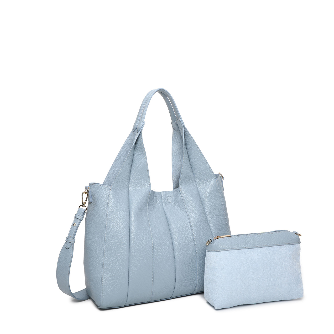 Bolso Shopper con detalle plisado