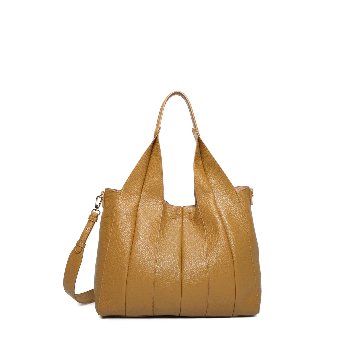 Bolso Shopper con detalle plisado