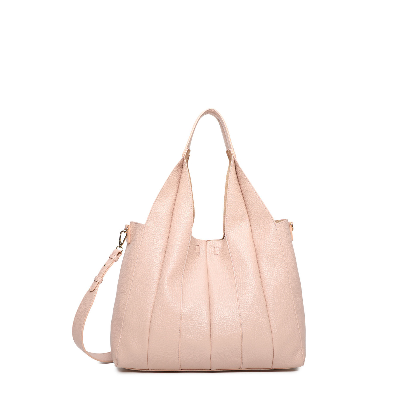 Mala Shopper com detalhe plissado