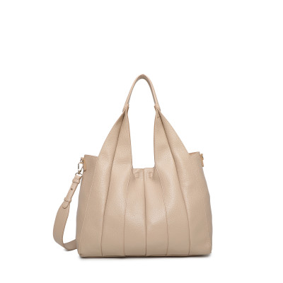 Bolso Shopper con detalle plisado