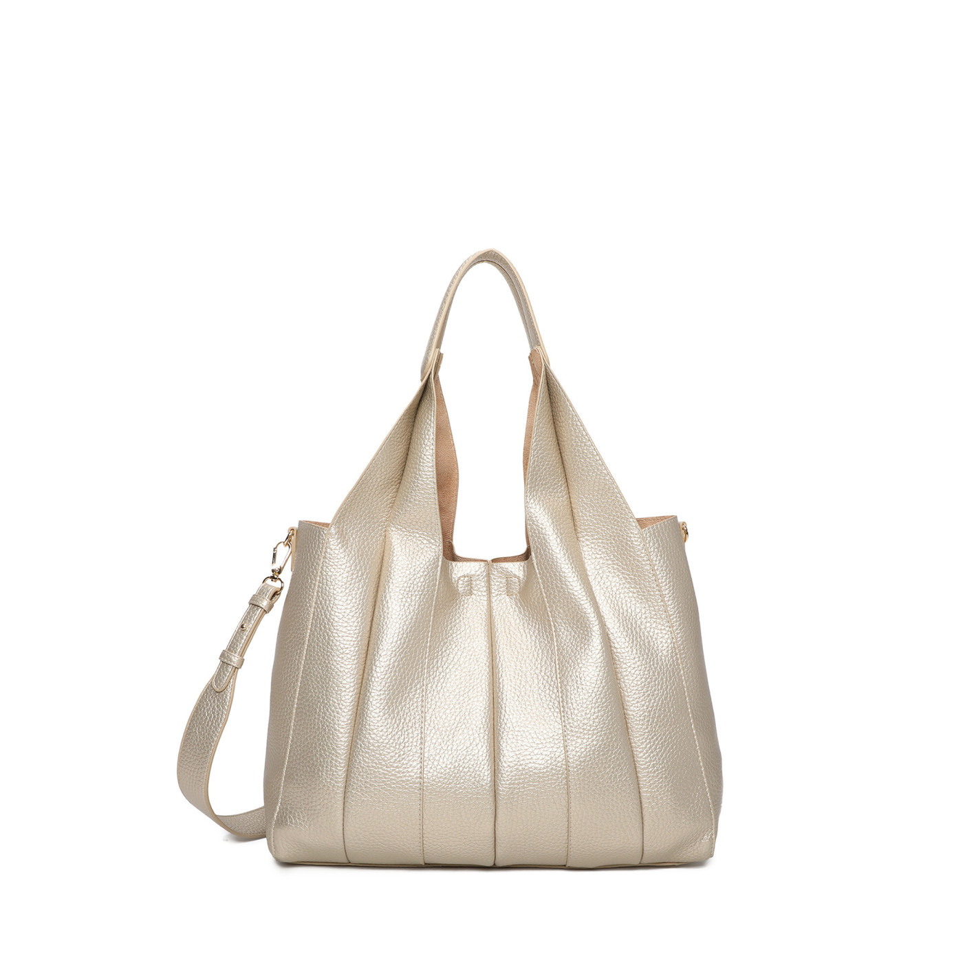 Bolso Shopper con detalle plisado