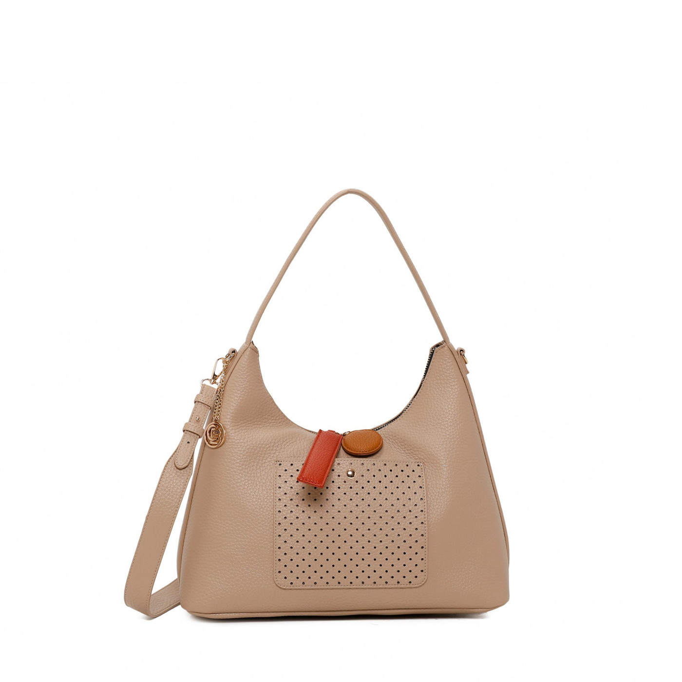 Bolso Shopper con bolsillo frontal