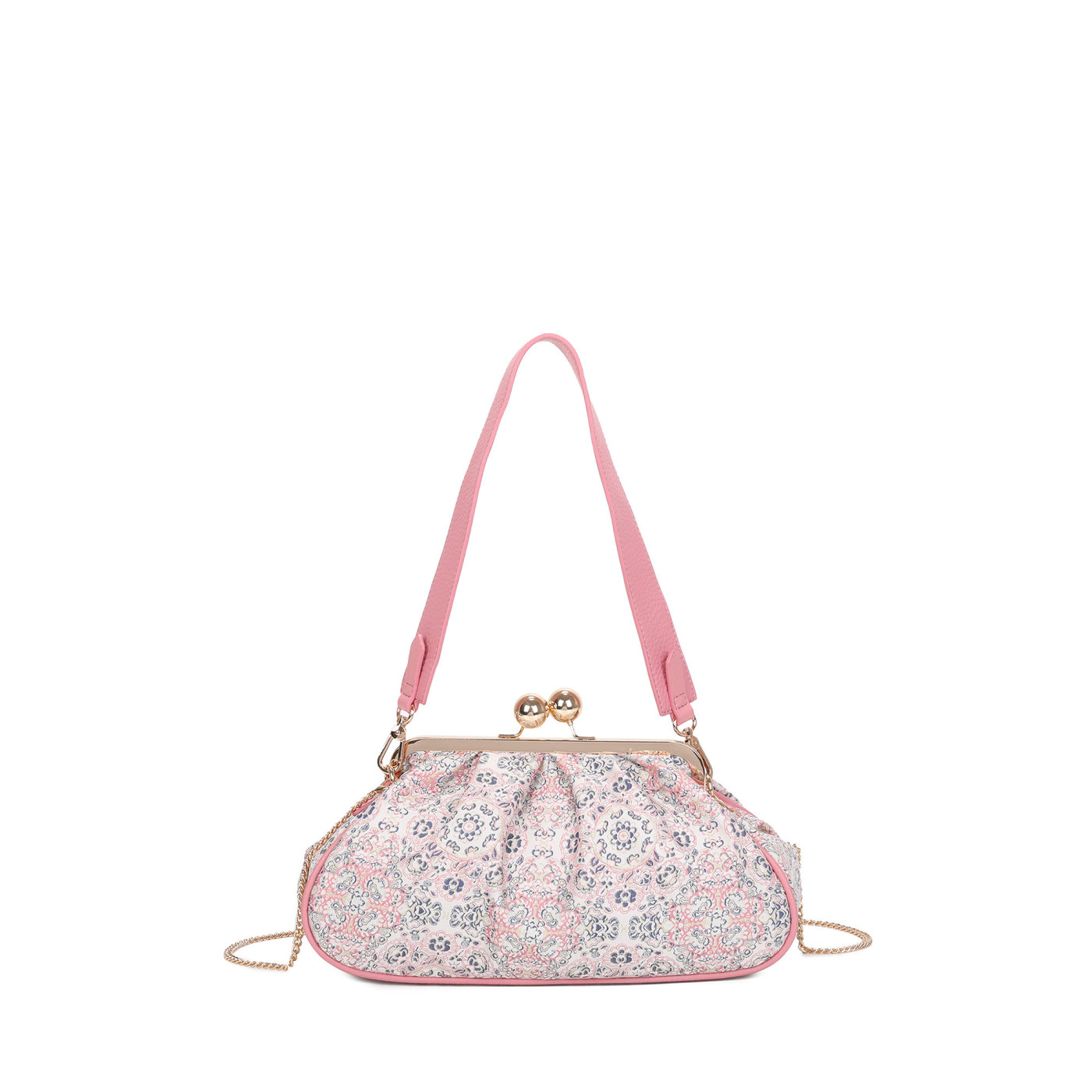 Bolso de hombro con estampado floral