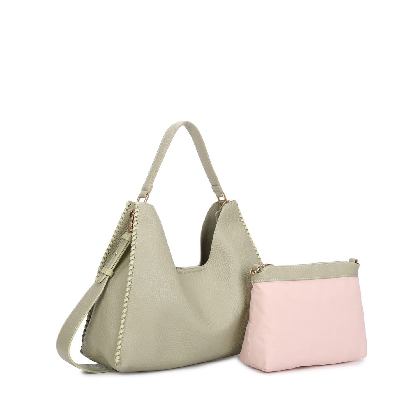 Bolso Shopper cuadrado con detalle