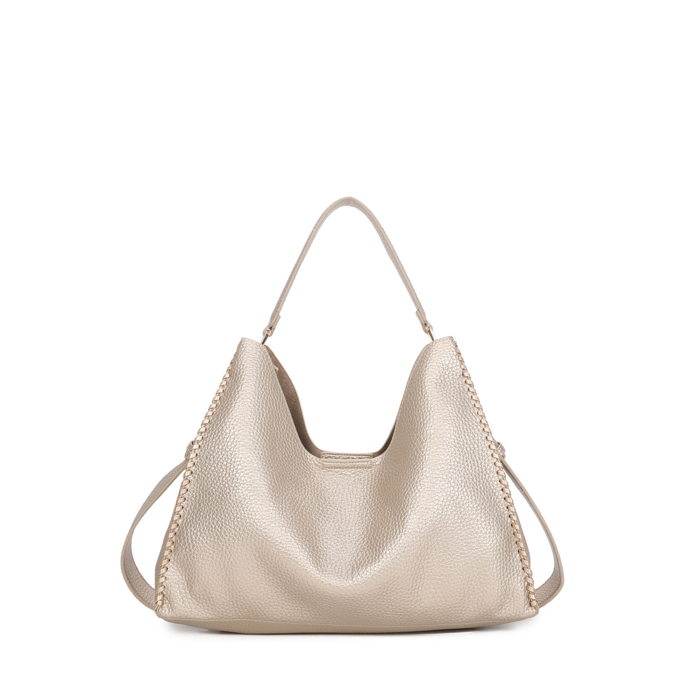 Bolso Shopper cuadrado con detalle