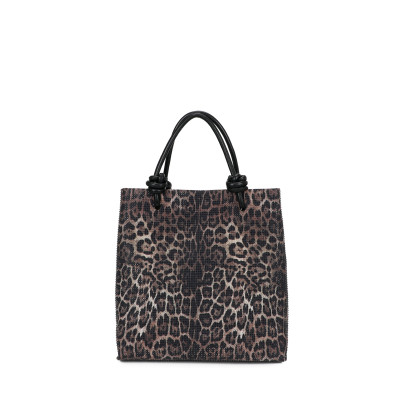 Bolsa Shopper rectangular con brillantes