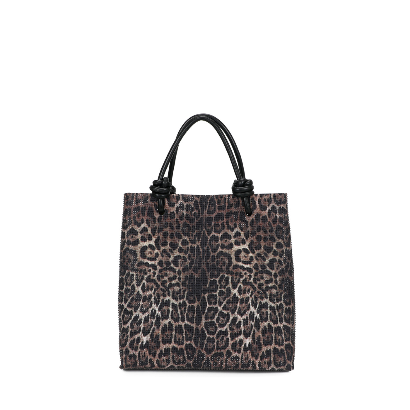 Rectangular Shopper bag with rhinestones