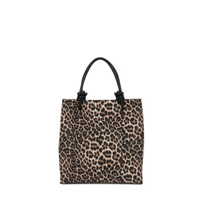 Rectangular Shopper bag with rhinestones