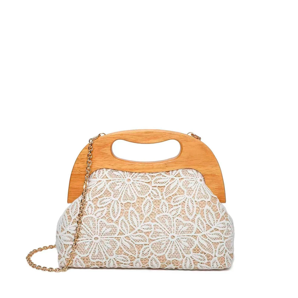 Sac à main avec poignée et fleurs