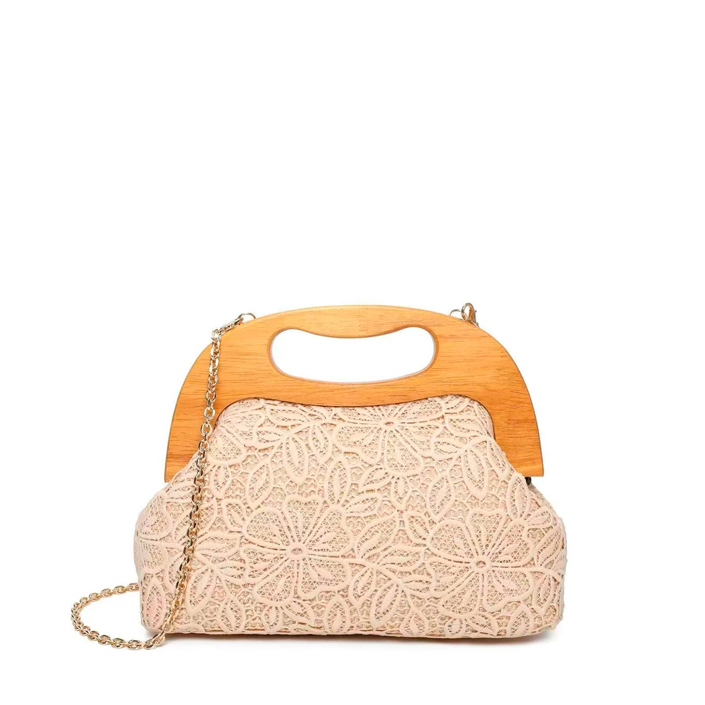 Sac à main avec poignée et fleurs