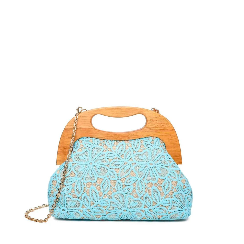 Sac à main avec poignée et fleurs