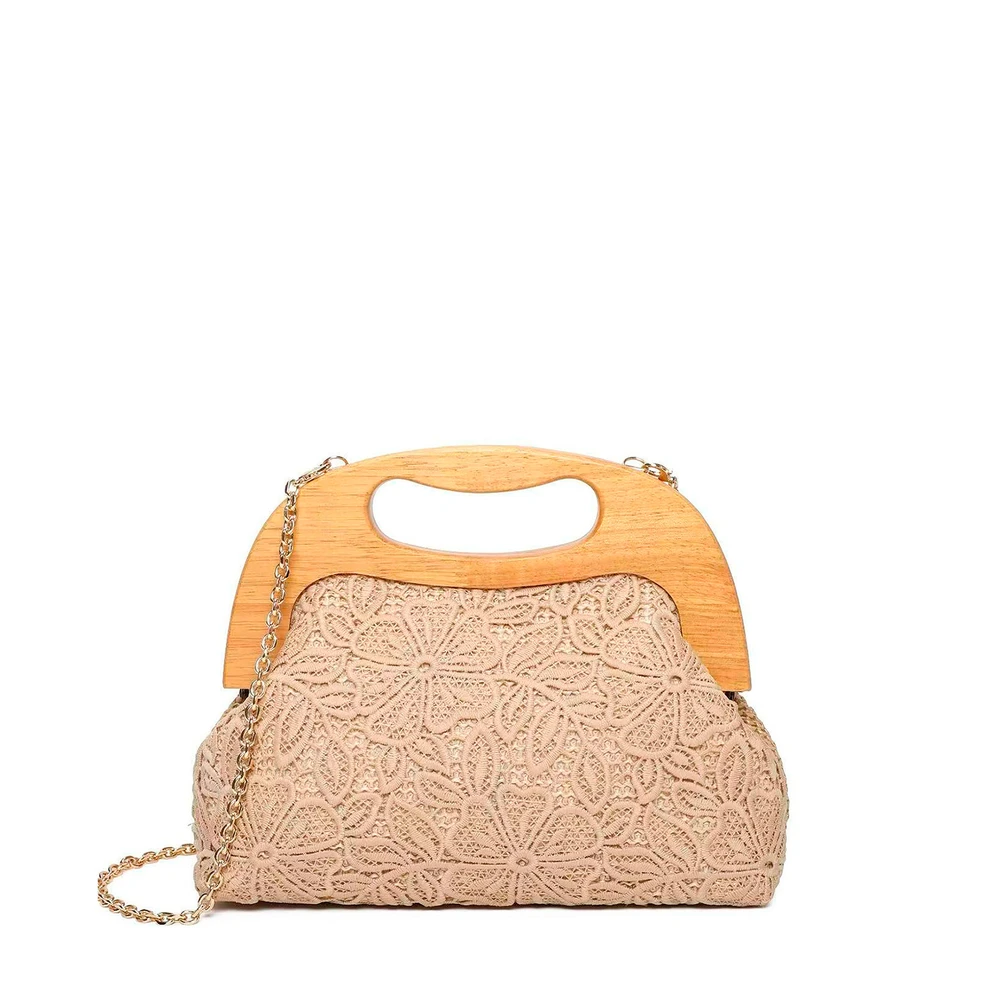 Sac à main avec poignée et fleurs