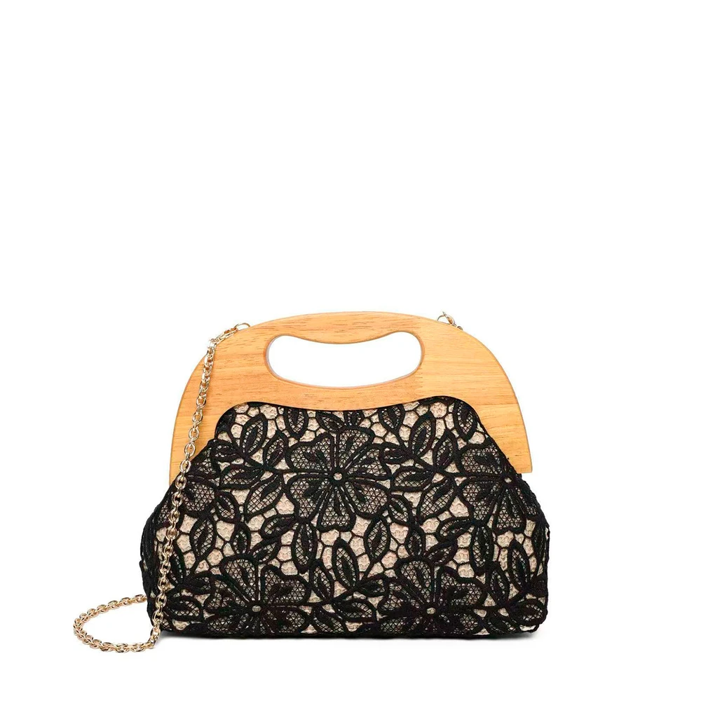Sac à main avec poignée et fleurs