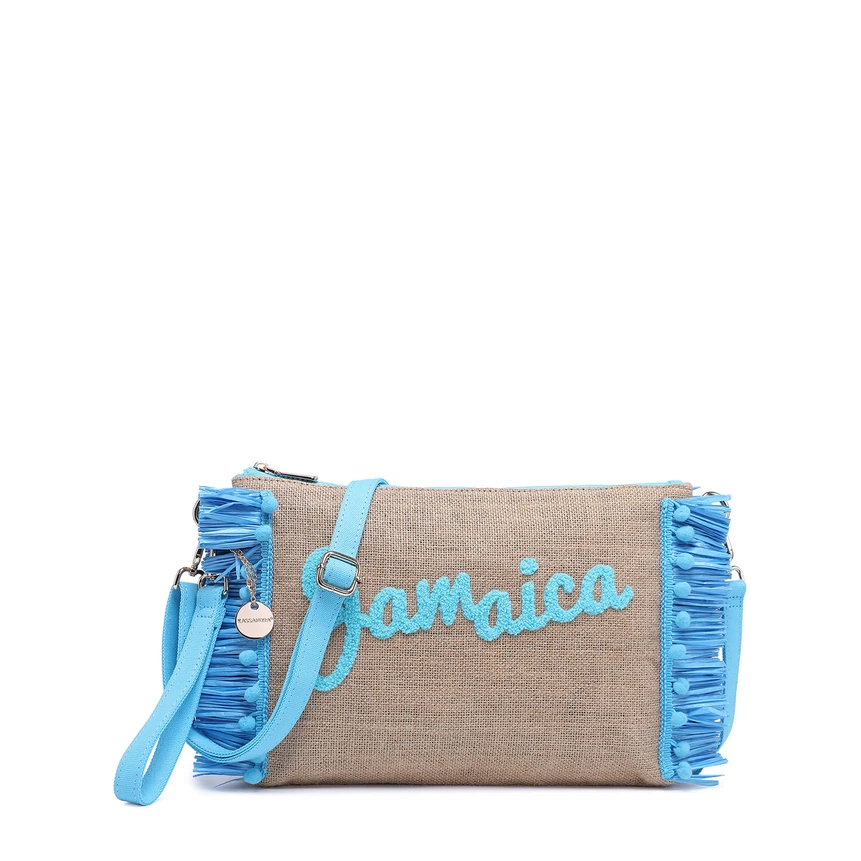 Sac en raphia avec le mot Jamaica