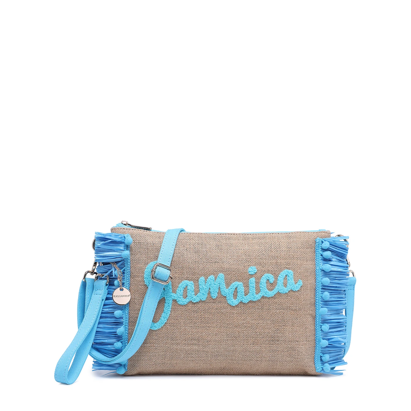 Sac en raphia avec le mot Jamaica