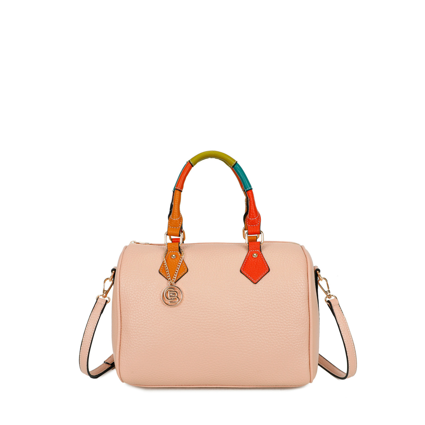 Bolso Shopper cuadrado multicolor