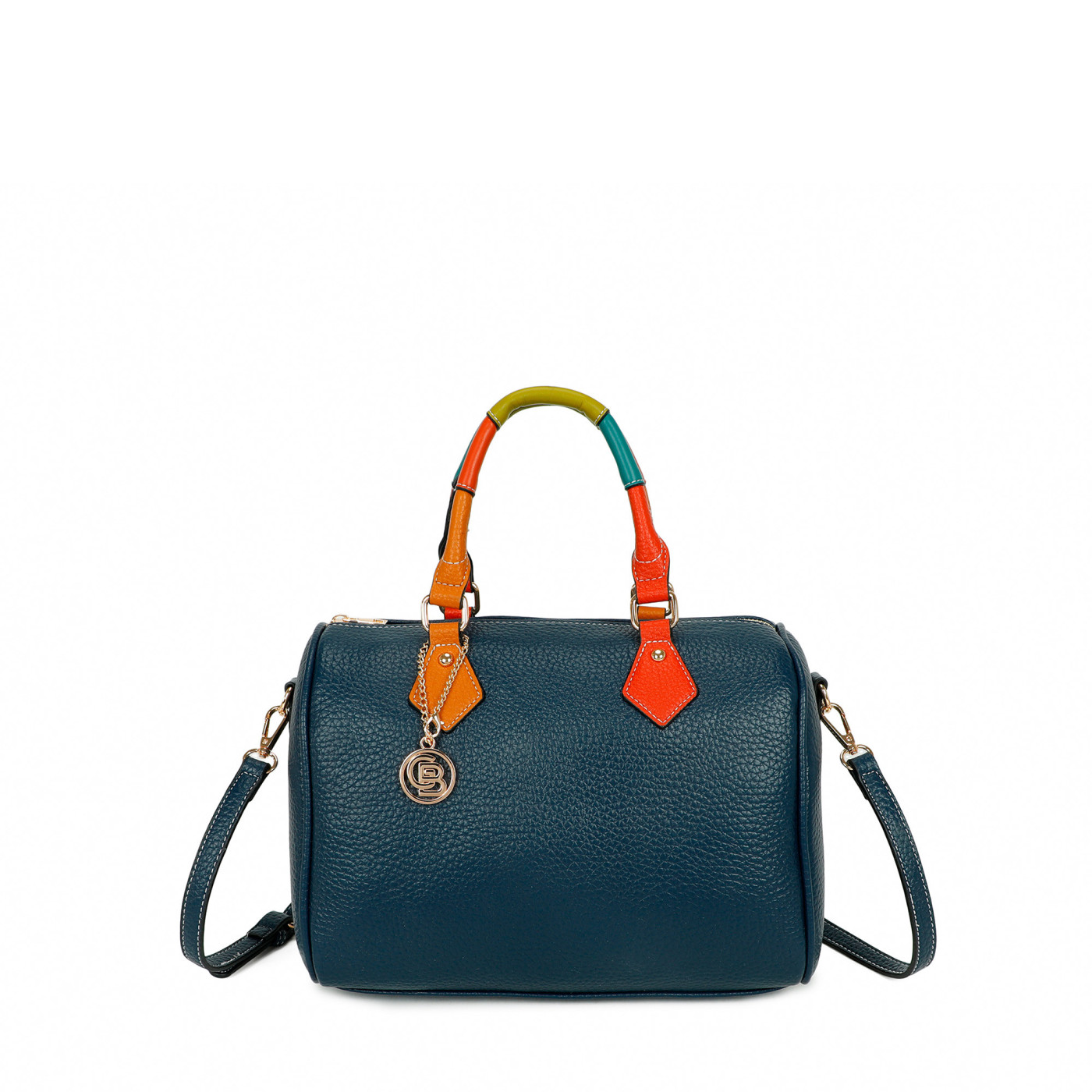 Bolso Shopper cuadrado multicolor