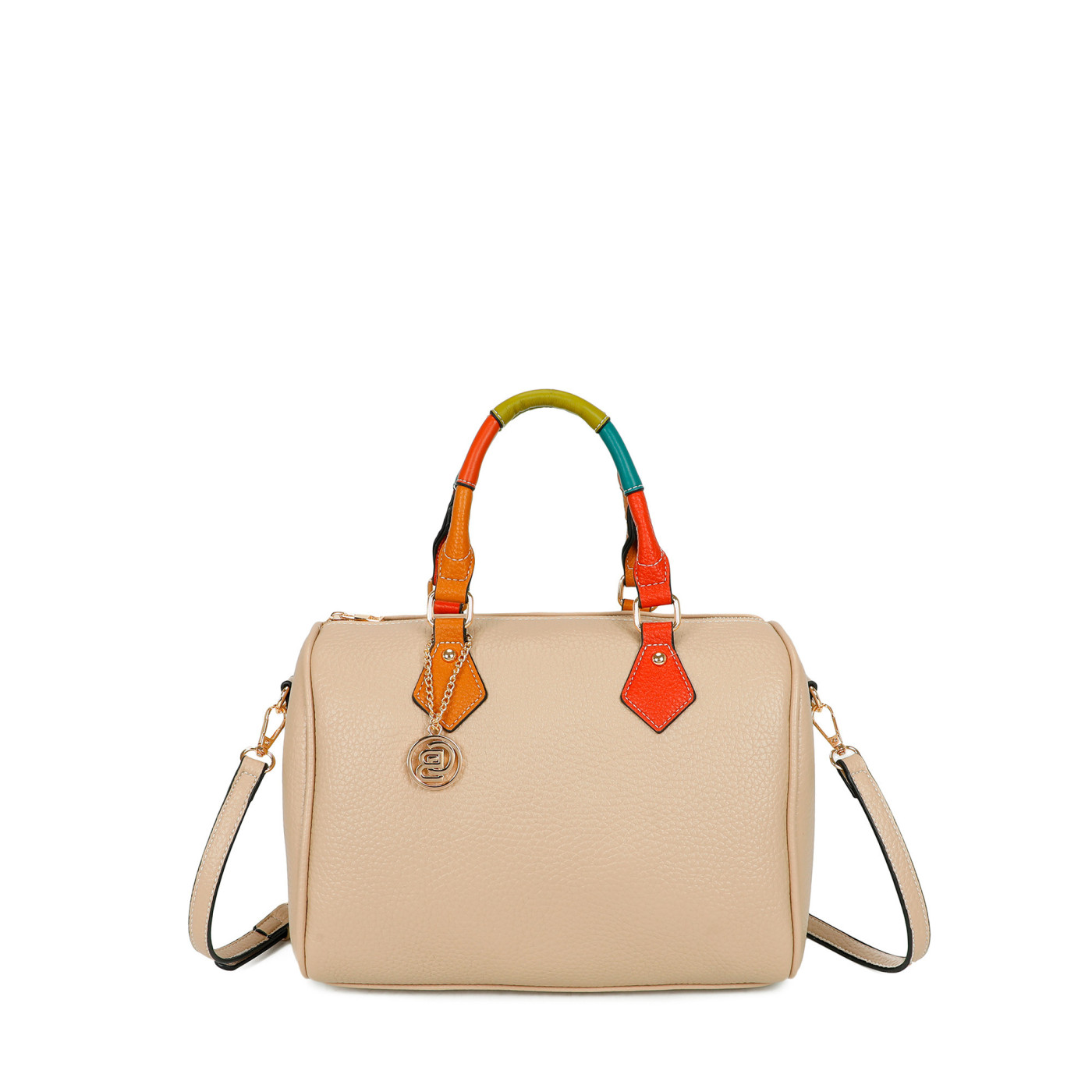 Bolso Shopper cuadrado multicolor