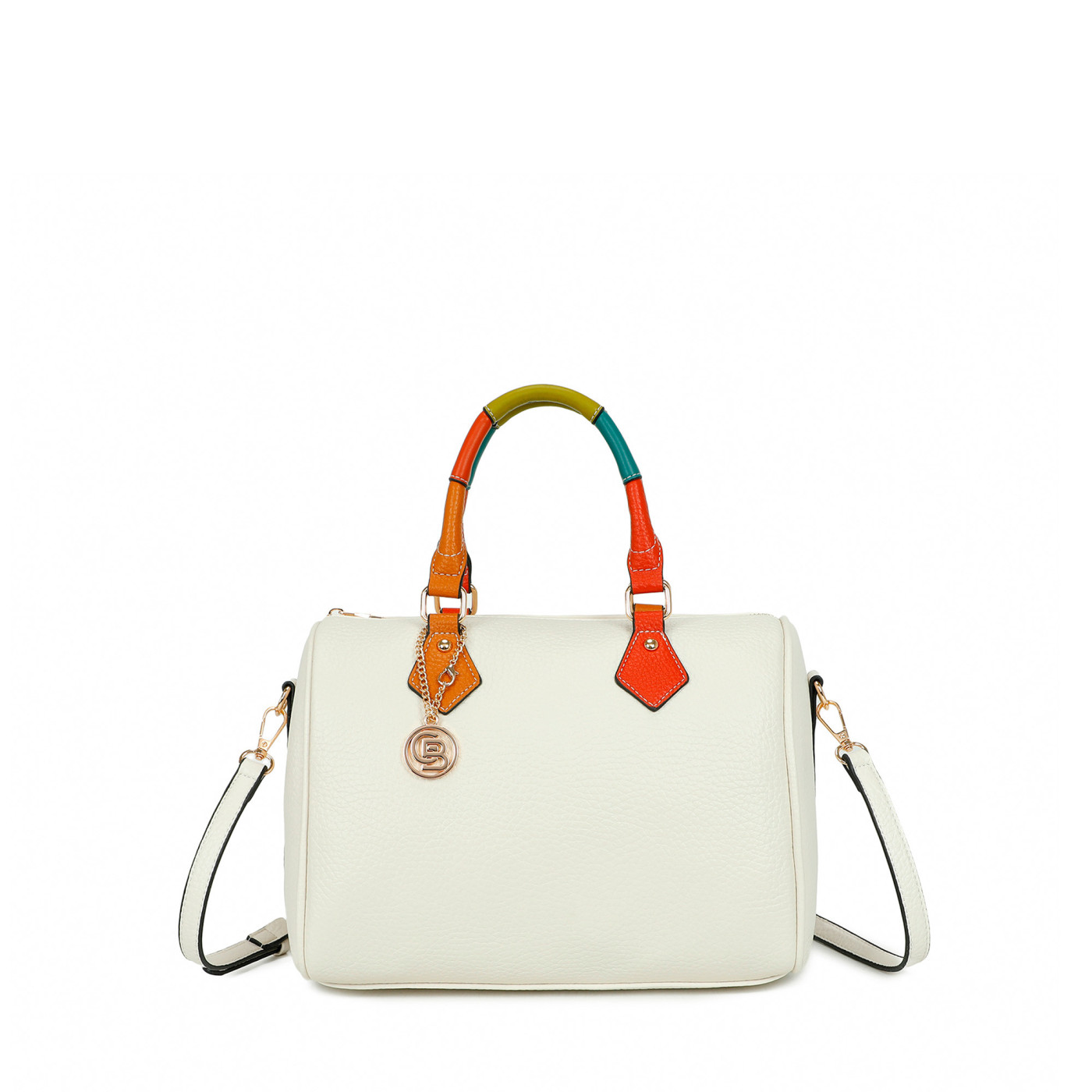 Bolso Shopper cuadrado multicolor