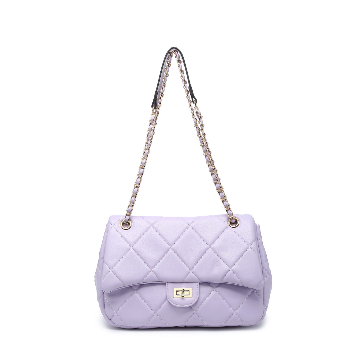 Padded-style shoulder bag