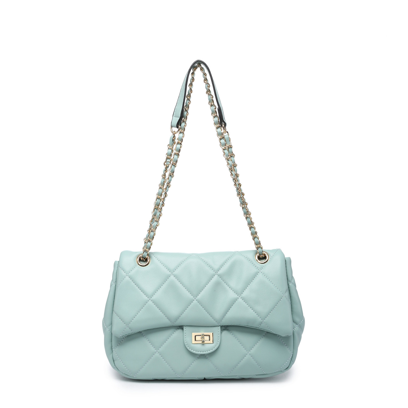 Padded-style shoulder bag