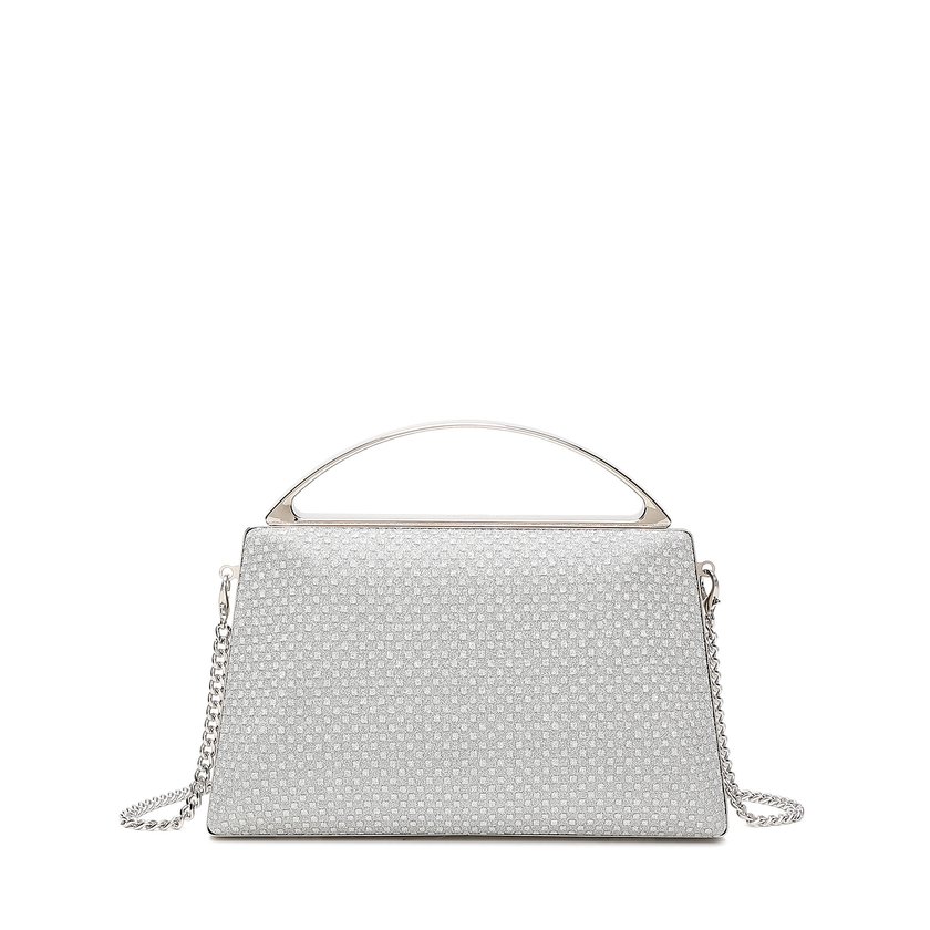 Pochette femme avec poignée dorée