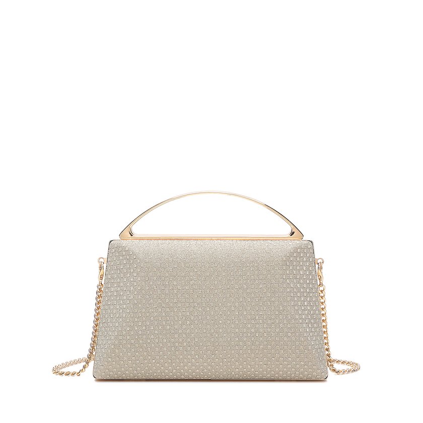 Pochette de senhora pega dourada