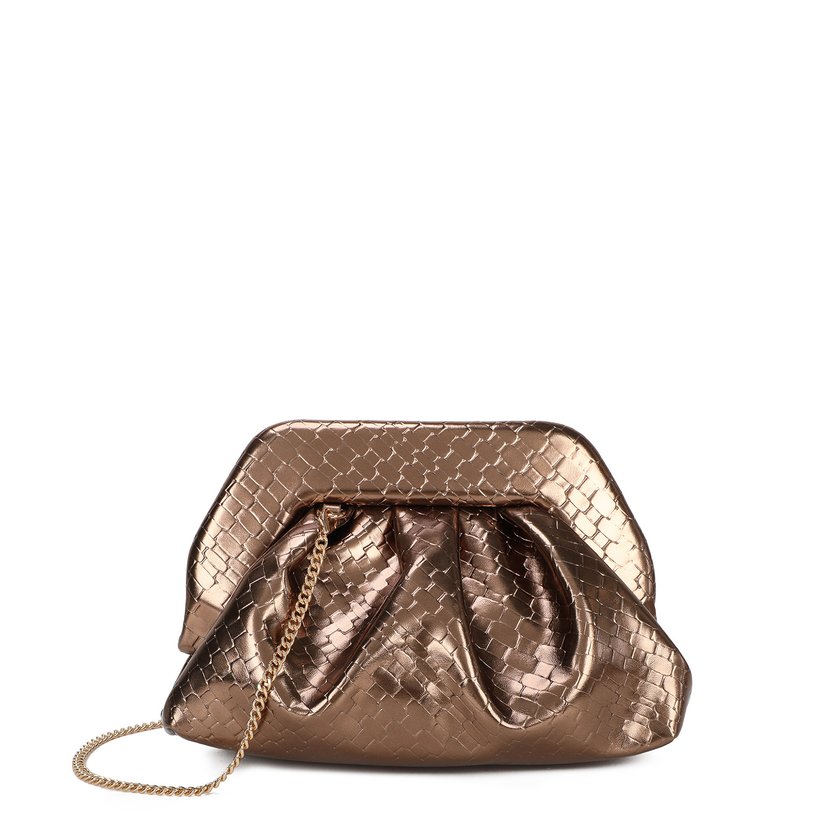 Handbag with croc pattern