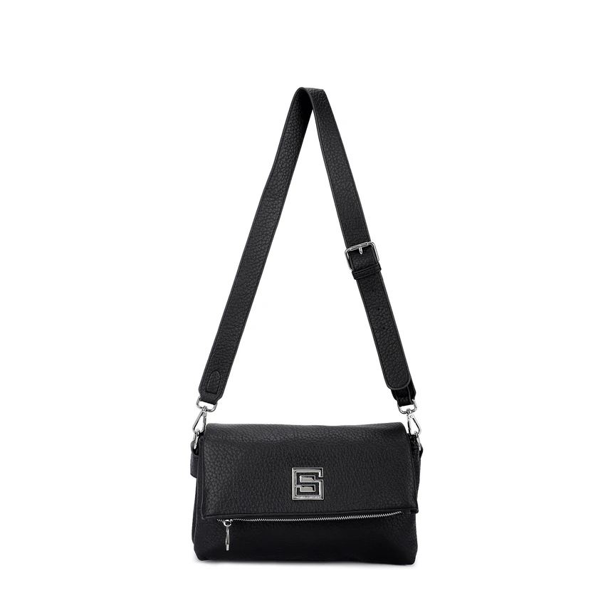 Shoulder bag with two closures