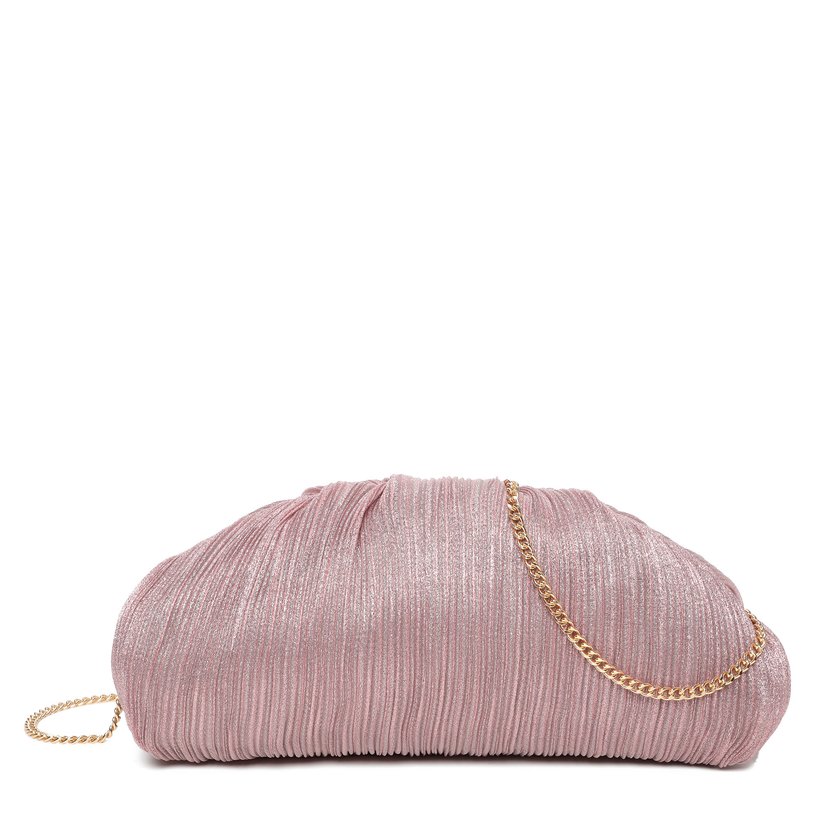 Crossbody bag with shiny fabric